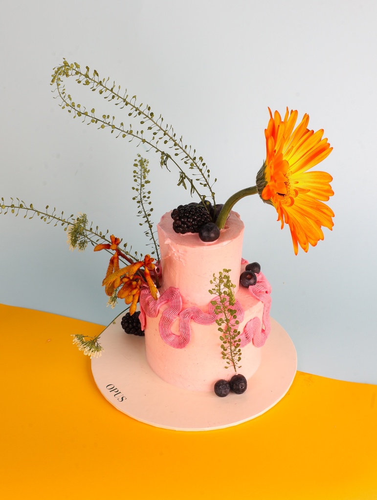 Summer Garden Two-Tier Cake