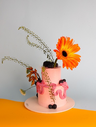 Summer Garden Two-Tier Cake